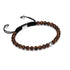 Tigerauge | 925er Sterlingsilber | Makramee-Armband mit Fokus-Edelstein